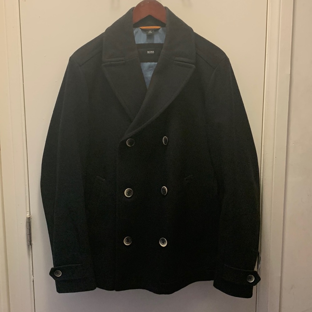 Hugo Boss Cashmere Peacoat black